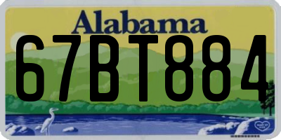 AL license plate 67BT884