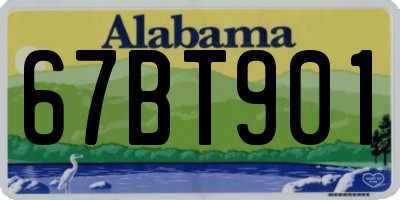 AL license plate 67BT901