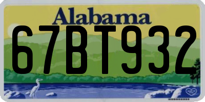 AL license plate 67BT932