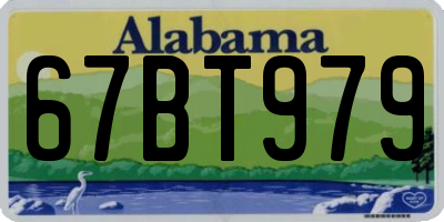 AL license plate 67BT979