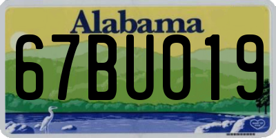AL license plate 67BU019