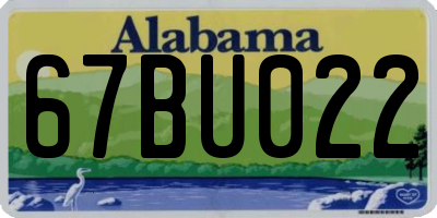 AL license plate 67BU022
