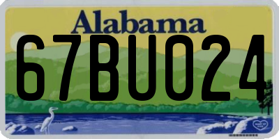 AL license plate 67BU024