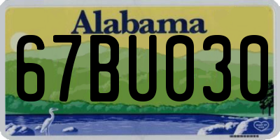 AL license plate 67BU030