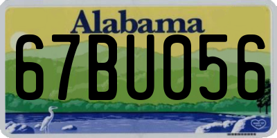AL license plate 67BU056