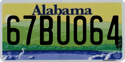 AL license plate 67BU064