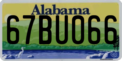 AL license plate 67BU066