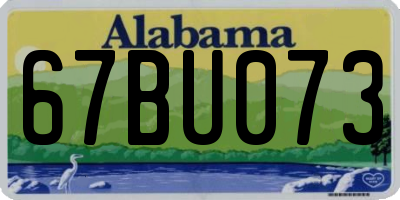 AL license plate 67BU073