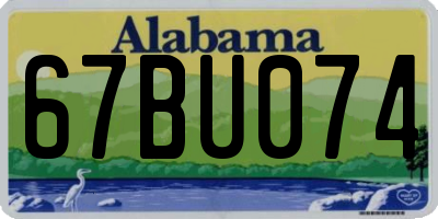 AL license plate 67BU074