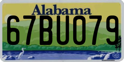AL license plate 67BU079