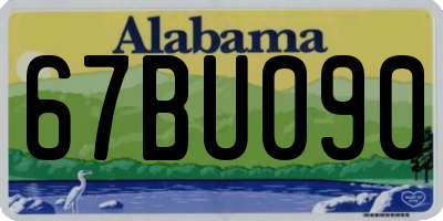 AL license plate 67BU090