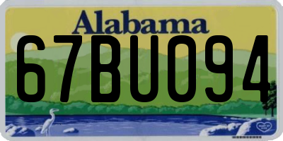 AL license plate 67BU094