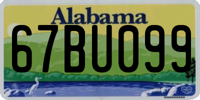 AL license plate 67BU099