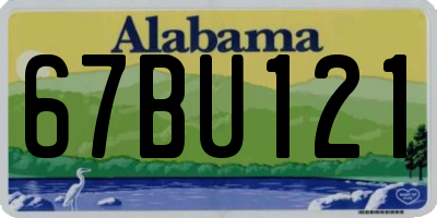 AL license plate 67BU121