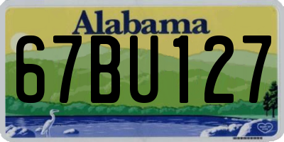 AL license plate 67BU127