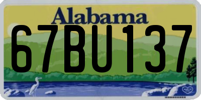 AL license plate 67BU137