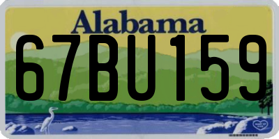 AL license plate 67BU159