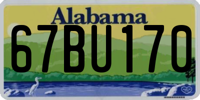 AL license plate 67BU170