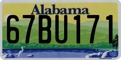 AL license plate 67BU171