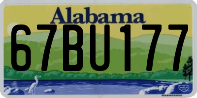 AL license plate 67BU177