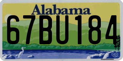 AL license plate 67BU184