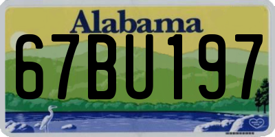 AL license plate 67BU197