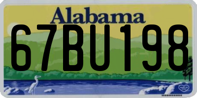 AL license plate 67BU198