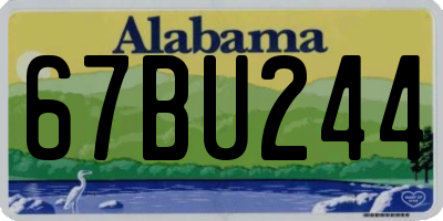 AL license plate 67BU244