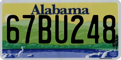 AL license plate 67BU248