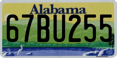 AL license plate 67BU255