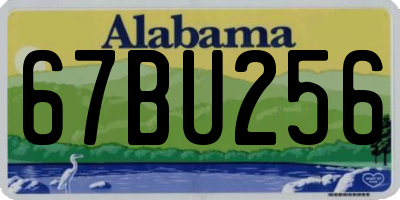 AL license plate 67BU256