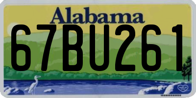 AL license plate 67BU261