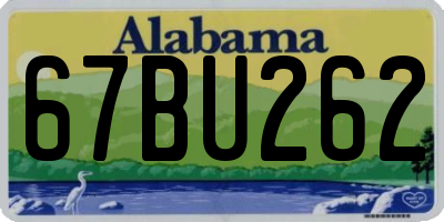 AL license plate 67BU262