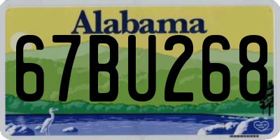 AL license plate 67BU268