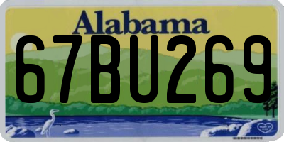 AL license plate 67BU269