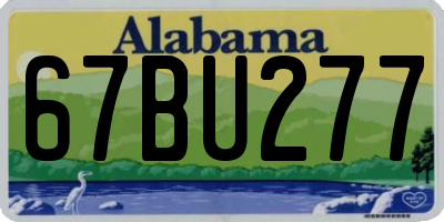 AL license plate 67BU277