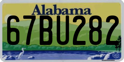 AL license plate 67BU282