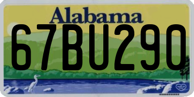 AL license plate 67BU290