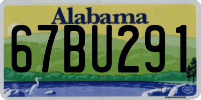 AL license plate 67BU291