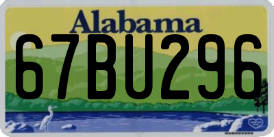 AL license plate 67BU296
