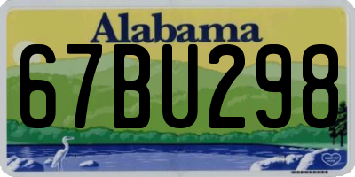 AL license plate 67BU298