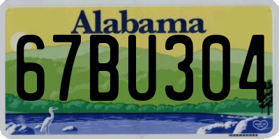 AL license plate 67BU304