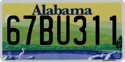 AL license plate 67BU311