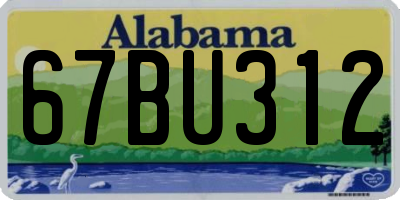 AL license plate 67BU312