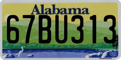 AL license plate 67BU313