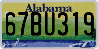 AL license plate 67BU319