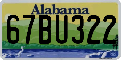 AL license plate 67BU322