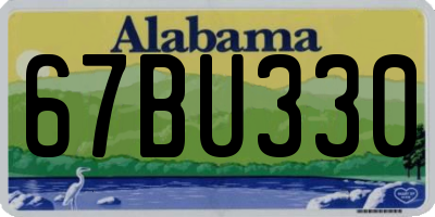 AL license plate 67BU330