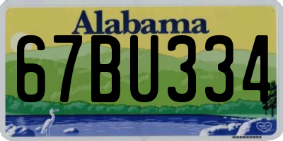 AL license plate 67BU334
