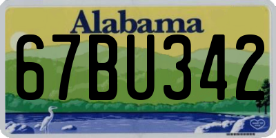AL license plate 67BU342